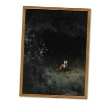 Vintage Wall Art Wall Decor Paintings, 16"L x 12"W Cottagecore Fox Framed