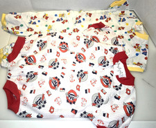 2 Vintage Baby Boy Seersucker Pajamas M  Size 3T See Measurements EUC