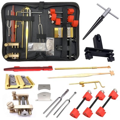 15 Pieces Violin Repairing Maintenance Tool-Kit with Carry Bag Luthier Tools