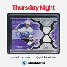 2006 SPX #179 ANZE KOPITAR SPECTRUM ROOKIE DUAL JERSEY AUTO RC /25