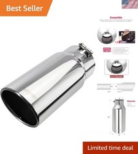 High-quality Stainless Steel Diesel Exhaust Tip 4 Inlet 6 Outlet 15 Long