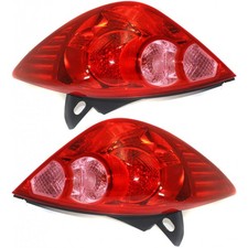 For 2007-2012 Nissan Versa Tail Light Driver and Passenger Side Pair DOT w/Bulbs