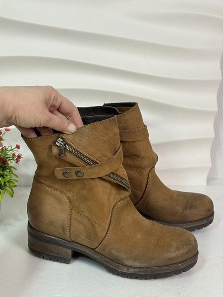 Women Lazamani Boots Brown Leather 40