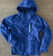 The North Face 3-In-1 HyVent Waterproof Ski Snowboard Hooded Jacket-Blue-Men's S