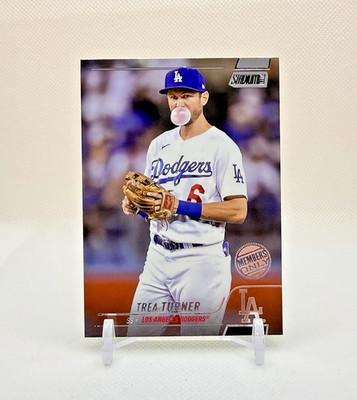 TREA TURNER MEMBERS ONLY CASE HIT SSP - 2022 Stadium Club #177 LA Dodgers