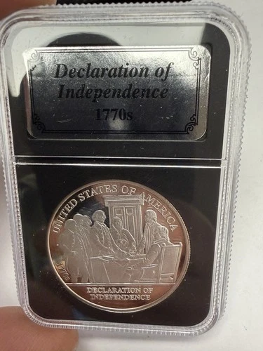 Declaration of Independence 1 oz Silver Round .999 America History Bullion