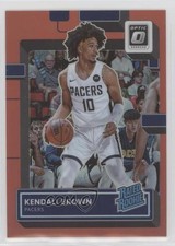 2022-23 Panini Donruss Optic Rated Rookie Red Prizm 52/99 Kendall Brown #217 a3q