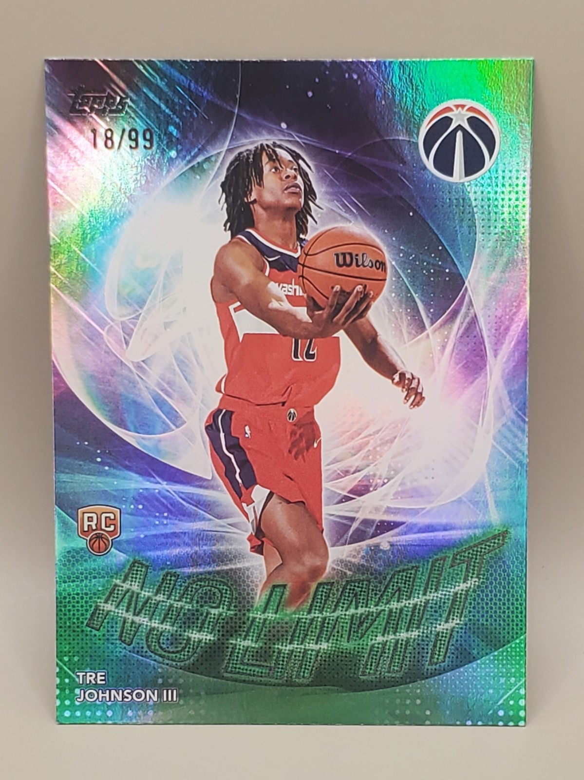 Tre Johnson III /99 Green RC No Limit 2025-26 Topps Rookie Insert SP