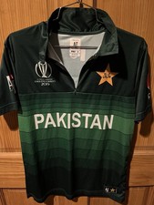 Pakistan Shirt 14 Mujtaba 2019 ICC Green Cricket World CUP Jersey Size Small
