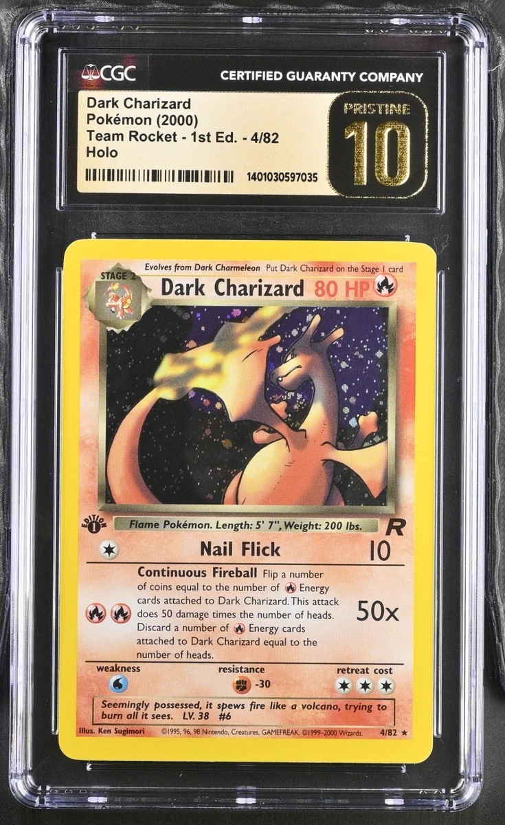 Darkness Charizard Pokémon TCG Team Rocket Individual Collectible