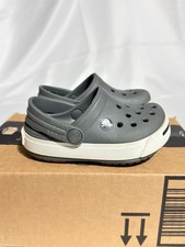 CROCS Classic Girls Boys Toddler Clogs Sandals Size 4-5 Grey Slip On