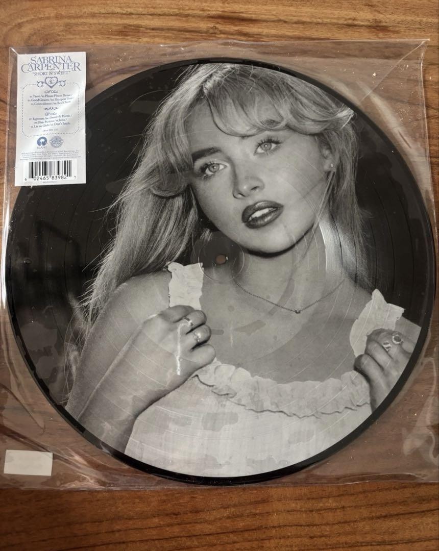 Sabrina Carpenter Short N' Sweet Vinyl Black & White Picture