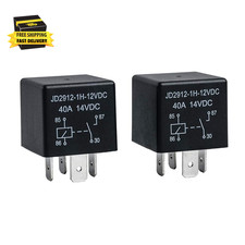 2 Pack Car Relay 4 Pin 12V 40 Amp Model No : JD2912-1H-12VDC 40A 14VDC, Car Rela