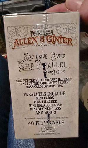 2 Boxes 2024 Topps Allen & Ginter Baseball Blaster Box Sealed New 48 Cards/ Box - Picture 3 of 3