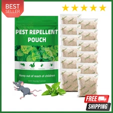 12 Pack Vamoose Natural Rodent Repellent for Mice, Rats, Squirrels, Car, Garage