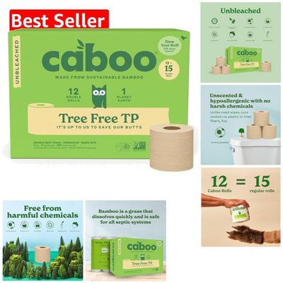 #ad 2 Ply Biodegradable Toilet Paper Chemical Free Plastic Free Septic Safe $51.29