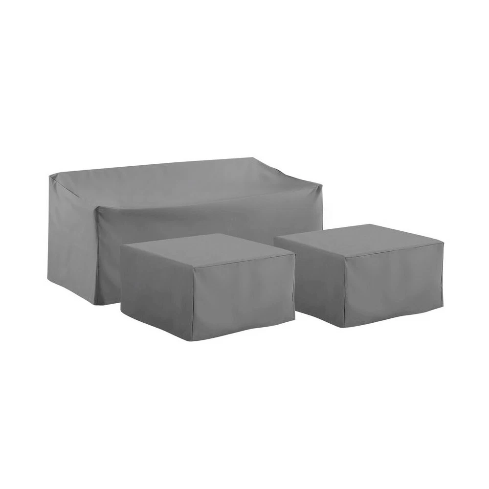 3Pc Outdoor Sectional Furniture Cover Set - Sofa & 2 Square Table/Ottoman
Opens in a new window or t