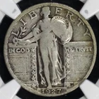 1927 S  STANDING LIBERTY QUARTER NGC VERY CHOICE  VG 8  NICE ORIGINAL SEMI KEY