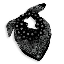 1 Pack 22x22 inch 100 Cotton Paisley Bandana Large Handkerchief Cowboy