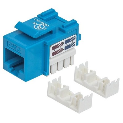 Intellinet Cat6 Modularbuchse UTP Keystone Jack blau 210638