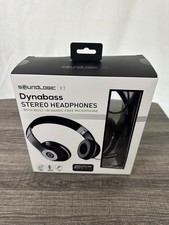 SoundLogic XT Dynabass Stereo Headphones with Built-in Microphone - Black/Red
