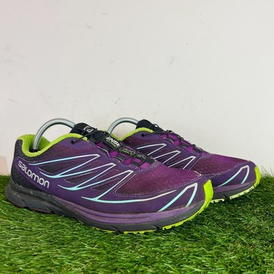 Salomon Turnschuhe Größe 8 Damen lila Sense Mantra 3 Trail Walking Laufschuhe