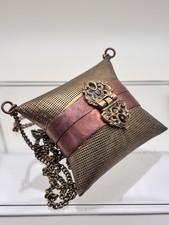 Ancien Petit Sac Minaudière En Cuivre Et Laiton 