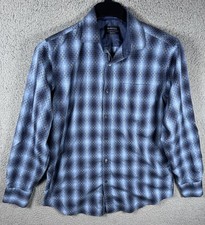 Bugatchi Shirt Mens Medium Abstract Classic F...