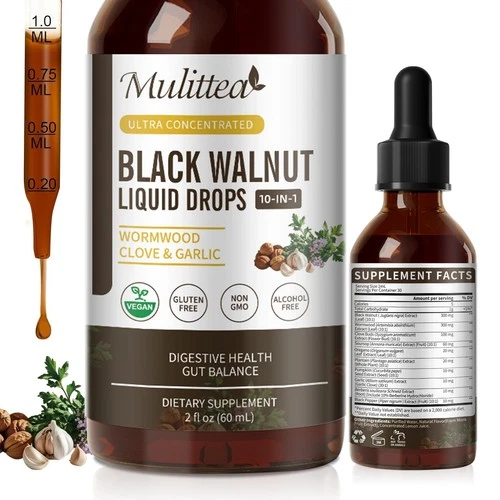 Parasite Cleanse Parasite Detox Tincture Wormwood, Black Walnut Hull, Clove 60ml