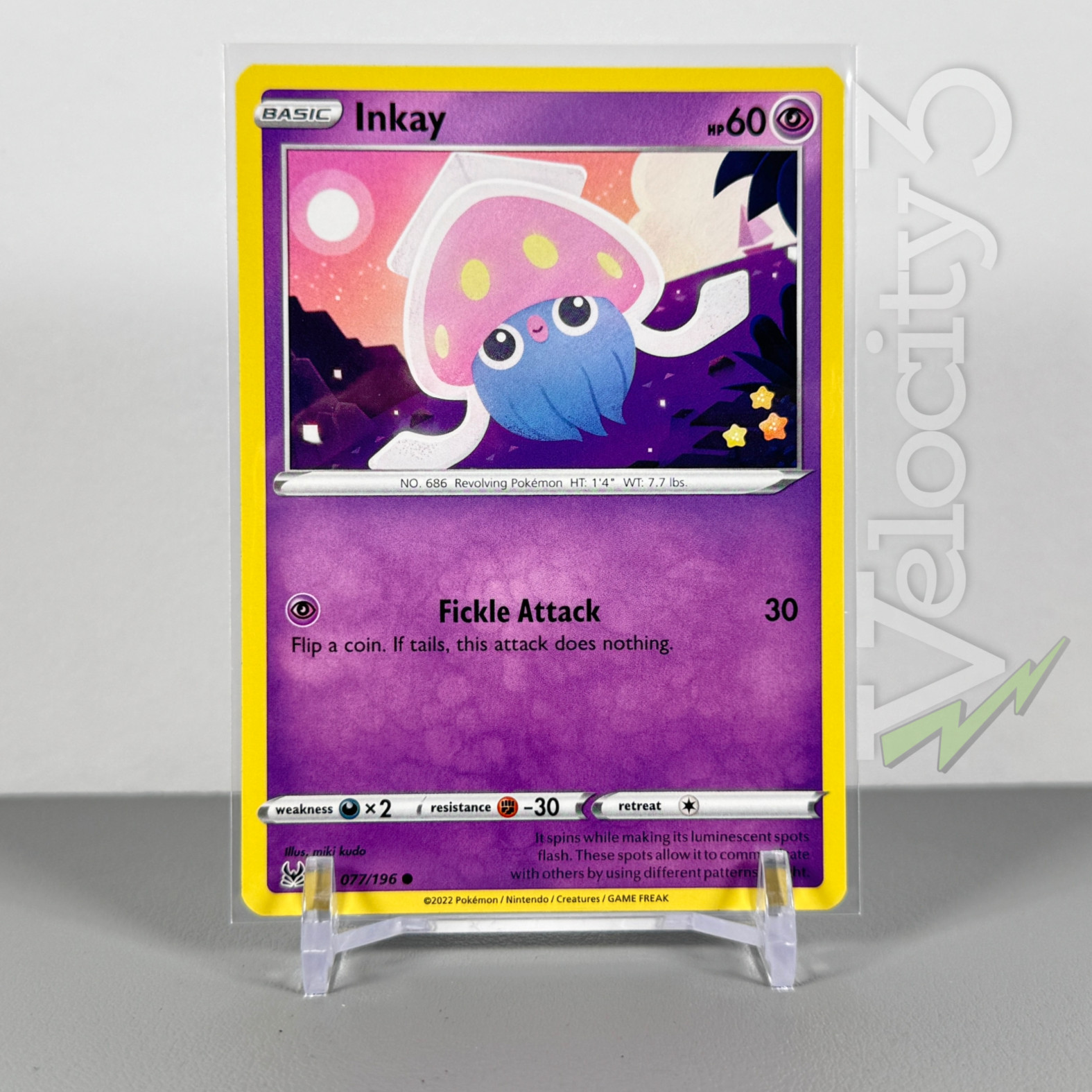 Pokemon TCG Card - Inkay 77/196 Common | 2022 Lost Origin | NM/Mint