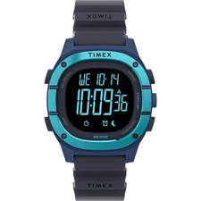 Timex Command LT TW5M35500VQ Unisex 40mm Blue Digital Watch, Silicone Band