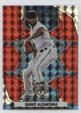 2022 Panini Mosaic Red Mosaic Prizm Sandy Alcantara #117 1ep3
