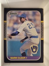 Mark Clear 1987 DONRUSS #355 FREE SHIPPING