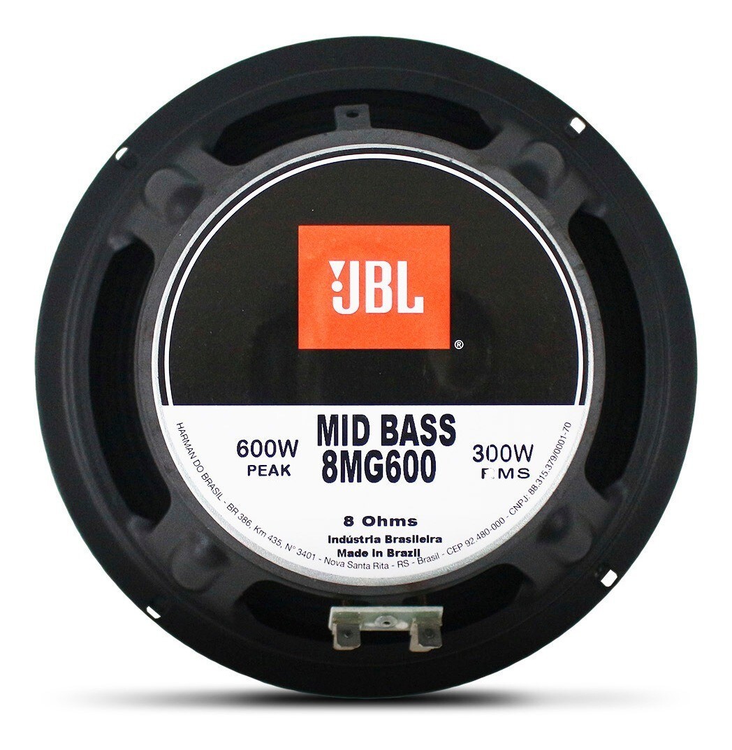 JBL mid bass 8MG600-8R (8 ohms) 300 WATTS RMS 8" MIDBASS FREE SHIPPING