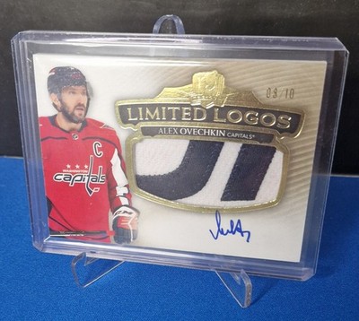 2021-22 Upper Deck The Cup Limited Logos Alex Ovechkin Auto Patch JSY #'d 8/10