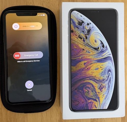 Apple iPhone XS Max 64GB silber entsperrt Smartphone 84% Akku. Siehe Beschreibung