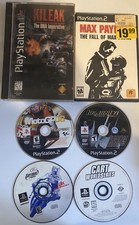 Sony PlayStation 1 & 2 Game Lot: Max Payne, Tony Hawk, MotoGP, Driver