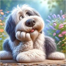 Diamond Painting Kit for Adults - 5D Dog Art Multicolour