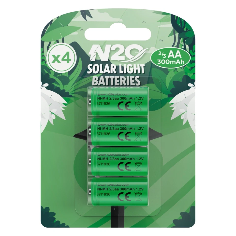 Solar Small Sizes 1/3 2/3 AA AAA Solar Light Rechargeable Battery 1/3aaa 2/3aa - Image 2 of 4