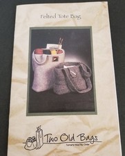 Felted Tote Bag Knitting Instructions by Two Old Bags Instructions Two Sizes