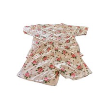 HTF Victoria's Secret Vtg 90's Gold Label Floral PJ Set Large Hong Kong NEW   