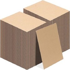 5x7 Corrugated Cardboard Sheets Set of 200, Flat Card Boards Inserts for Craf