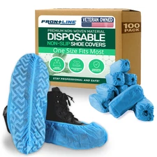 100 Pack Non-Slip Disposable Shoe Covers Premium Shoe and Boot Protector Booties