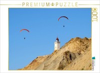 Calvendo Puzzle Paraglider At Rubjerg Knude Lighthouse | 1000 Pieces, Finished S