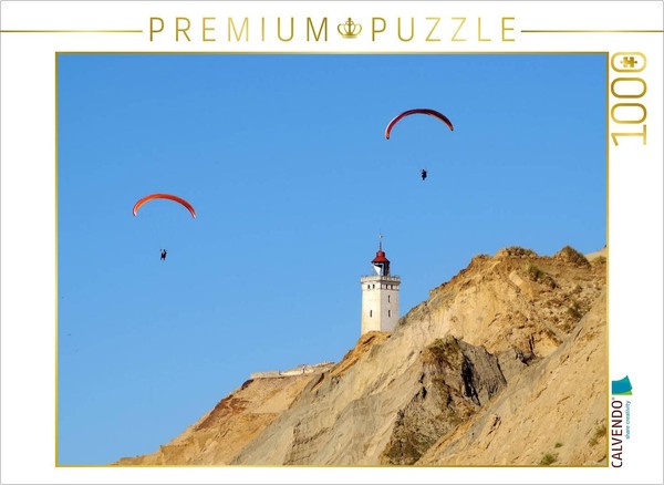 Calvendo Puzzle Paraglider At Rubjerg Knude Lighthouse | 1000 Pieces, Finished S-image