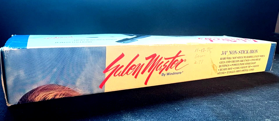 New 1995 Windmere Salon Master 3/4” Curling Iron Model ADS-2/327 New in Box NOS - Image 3 of 4