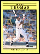 Frank Thomas 1991 Fleer #138 White Sox MLB READ FREE SHIPPING AutographDen