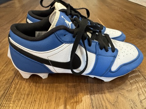 Mens Jordan 1 Low TD Royal and White Football Cleats – Men’s Size 9