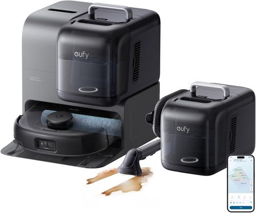 eufy E28 All-in-One Robot Vacuum and Mop, 20,000 Pa, Zero-Tangling, open box