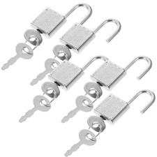 5 Pcs Kids Toy Box Padlock With Key Plastic Locks For Treasure Chest